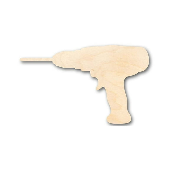 Unfinished Wood Drill Shape - Tool - Craft - up to 46" DIY 42" / 1"