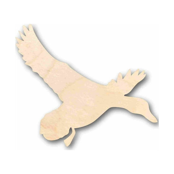 Unfinished Wood Duck Mallard Silhouette - Craft- up to 46" DIY 4" / 1/8"