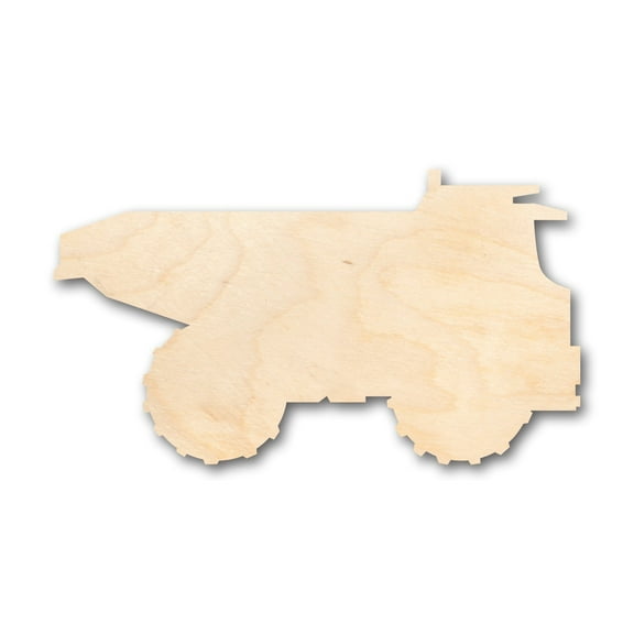 Unfinished Wood Dumptrunk Shape - Craft - up to 46" DIY 4" / 1/8"