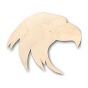Unfinished Wood Eagle Head Patriotic Shape - Craft - up to 46" DIY 4" / 1/8"