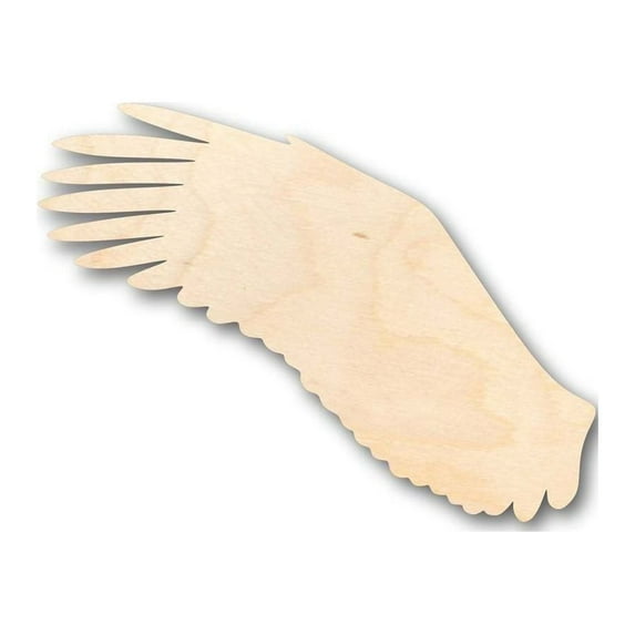 Unfinished Wood Eagle Wing Shape - Animal - Wildlife - Craft - up to 46" DIY 20" / 3/4"