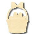 thumbnail image 1 of Unfinished Wood Easter Basket Shape - Eggs - Craft - up to 46" DIY 10" / 1/4", 1 of 3