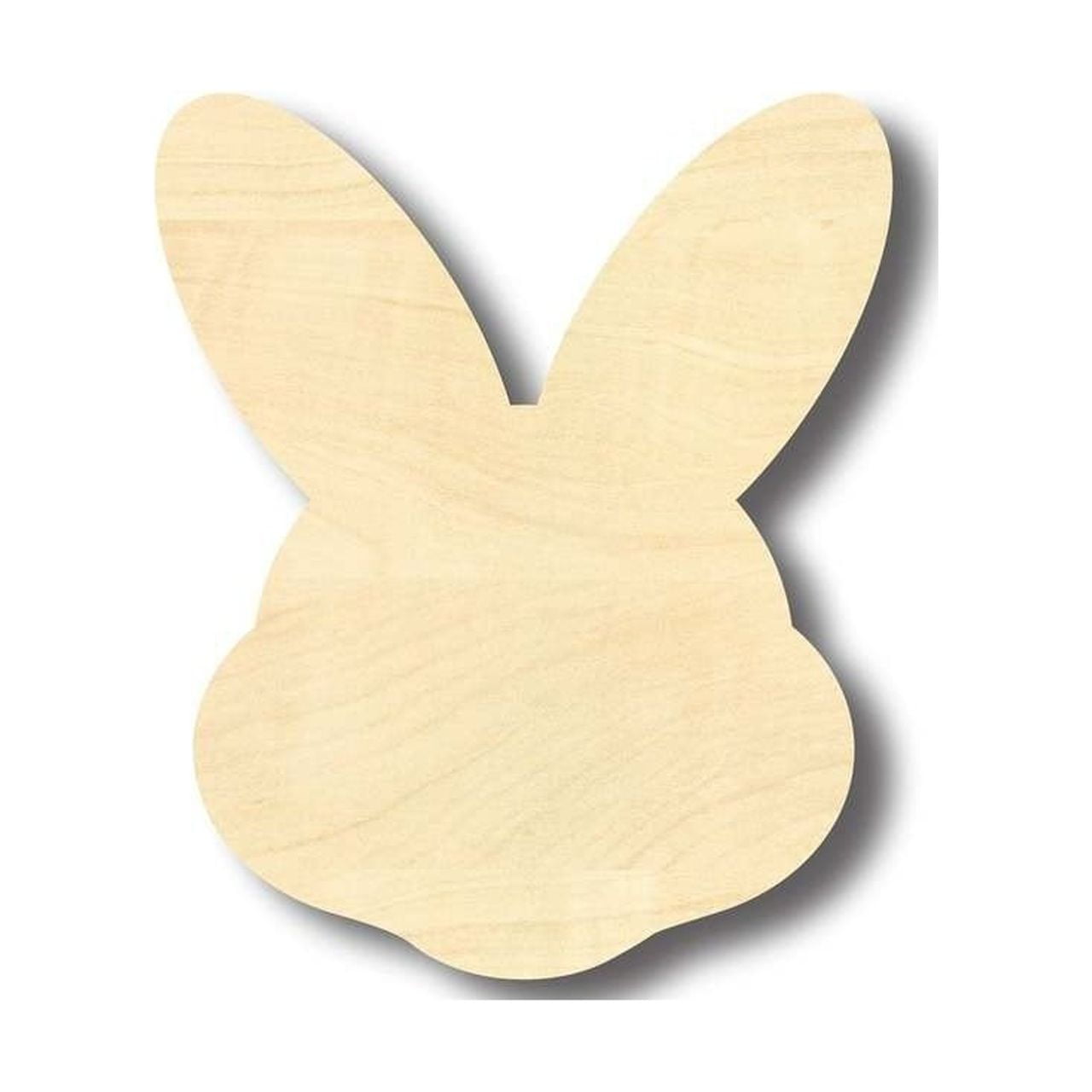 Unfinished Wood Easter Bunny Head Shape Craft up to 24" DIY 6" / 1/
