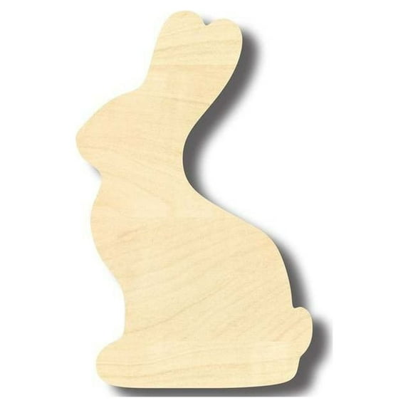 Unfinished Wood Easter Bunny Shape - Craft - up to 46" DIY 16" / 1/4"