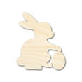 thumbnail image 1 of Unfinished Wood Easter Bunny Shape - Easter Bunny Egg Craft - up to 46" DIY 8" / 1/2", 1 of 4