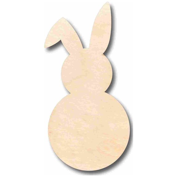 Unfinished Wood Easter Bunny Silhouette - Craft- up to 46" DIY 42" / 1"