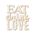 thumbnail image 1 of Unfinished Wood Eat Love Drink Cutout | DIY Craft Shape | up to 46" DIY 36" / 1/4", 1 of 3