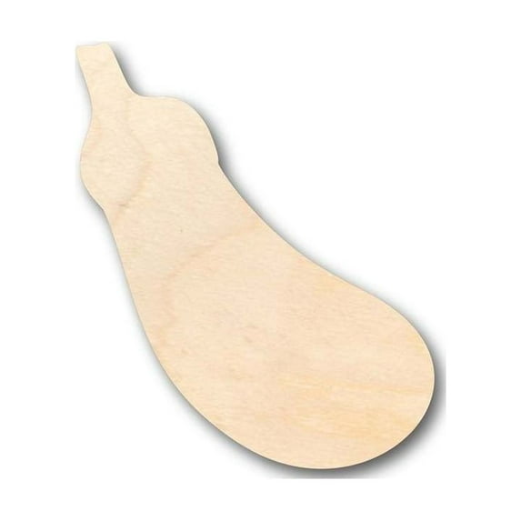 Unfinished Wood Eggplant Shape - Kitchen - Food - Craft - up to 46" DIY 18" / 1/8"