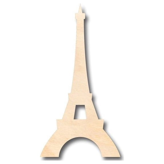 Unfinished Wood Eiffel Tower Shape - Paris - Monument - Craft - up to 24" DIY 46" / 3/4"