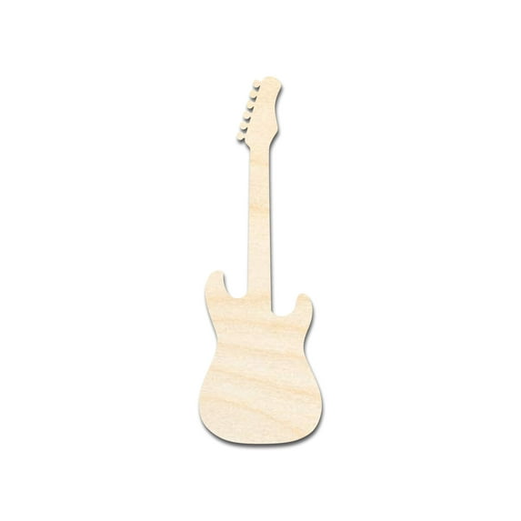 Unfinished Wood Electric Guitar Shape - Craft - up to 46" 16" / 1/4"