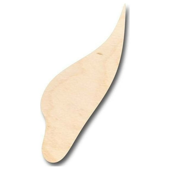 Unfinished Wood Elf Ear Shape - Magic - Costume - Craft - up to 46" DIY 5" / 1/4"