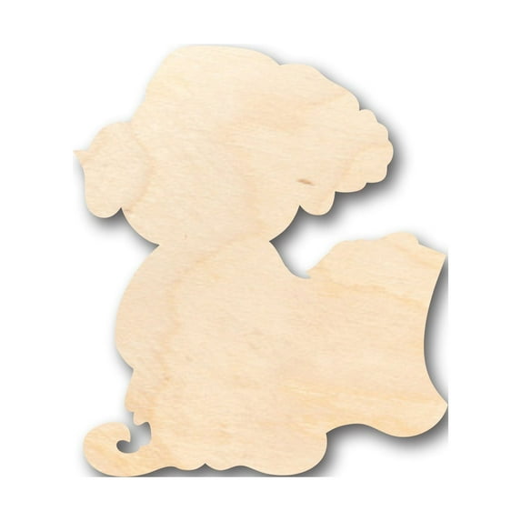 Unfinished Wood Elf Naughty Nice List Shape - Craft - up to 46" DIY 18" / 1"