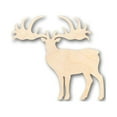 thumbnail image 1 of Unfinished Wood Elk Shape - Animal - Wildlife - Craft - up to 46" DIY 6" / 1/8", 1 of 3