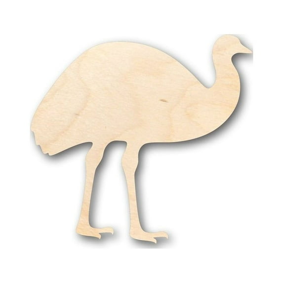 Unfinished Wood Emu Shape - Animal - Wildlife - Craft - up to 46" DIY 16" / 3/4"