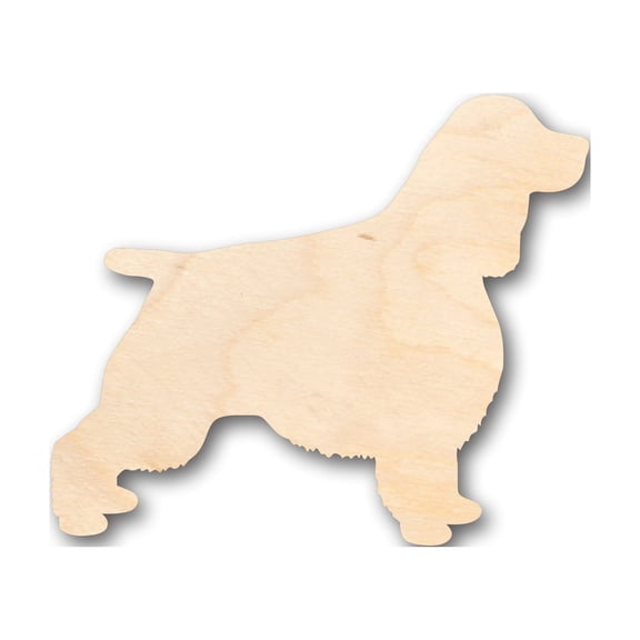 Unfinished Wood English Springer Spaniel Dog Shape - Craft - up to 46" DIY 46" / 1"