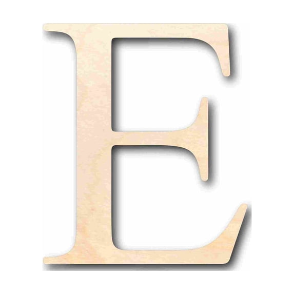 Unfinished Wood Epsilon Silhouette - Craft- up to 46" DIY 5" / 1/4"