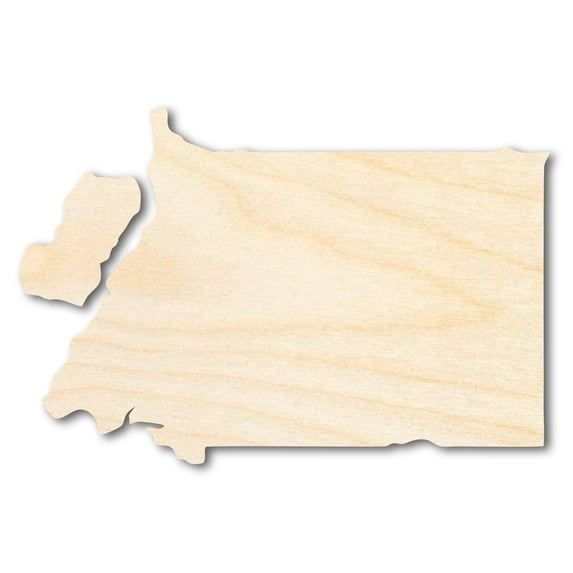 Unfinished Wood Equatorial Guinea Country Shape - Central African Craft - up to 46" DIY 18" / 1"