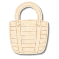 thumbnail image 1 of Unfinished Wood Etched Beach Bag Shape | Paint By Line Crafts 14" / 1/8", 1 of 2