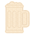 thumbnail image 1 of Unfinished Wood Etched Beer Mug Shape | Paint By Line Crafts 14" / 1/8", 1 of 2