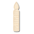 thumbnail image 1 of Unfinished Wood Etched Birthday Candle Shape | Paint By Line Crafts 10" / 1/4", 1 of 2