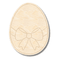 thumbnail image 1 of Unfinished Wood Etched Bow Easter Egg Shape 24" / 1/4", 1 of 2
