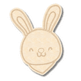 thumbnail image 1 of Unfinished Wood Etched Bunny Head Shape 12" / 1/8", 1 of 2
