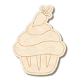 thumbnail image 1 of Unfinished Wood Etched Carrot Cup Cake Shape 24" / 1/4", 1 of 2