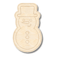 thumbnail image 1 of Unfinished Wood Etched Cute Snowman Shape 24" / 1/4", 1 of 2