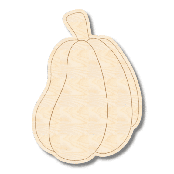 Unfinished Wood Etched Gourd Shape | Paint By Line Crafts 14" / 1/8"
