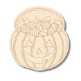 thumbnail image 1 of Unfinished Wood Etched Halloween Candy Bucket Shape 18" / 1/8", 1 of 2