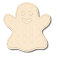 thumbnail image 1 of Unfinished Wood Etched Halloween Ghost Shape 10" / 1/4", 1 of 2