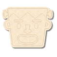 thumbnail image 1 of Unfinished Wood Etched Halloween Monster Shape 10" / 1/4", 1 of 2