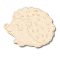 thumbnail image 1 of Unfinished Wood Etched Hedgehog Shape 8" / 1/4", 1 of 2
