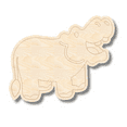 thumbnail image 1 of Unfinished Wood Etched Hippopotamus Shape 18" / 1/4", 1 of 2