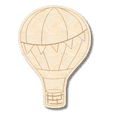thumbnail image 1 of Unfinished Wood Etched Hot Air Balloon Shape 6" / 1/4", 1 of 2