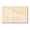 thumbnail image 1 of Unfinished Wood Etched Letter to Santa Shape | Paint By Line Crafts 10" / 1/8", 1 of 2