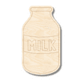 thumbnail image 1 of Unfinished Wood Etched Milk Shape 10" / 1/8", 1 of 3