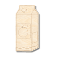 thumbnail image 1 of Unfinished Wood Etched Orange Juice Shape | Paint By Line Crafts 3" / 1/8", 1 of 3
