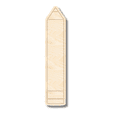thumbnail image 1 of Unfinished Wood Etched Pencil Shape | Paint By Line Crafts 4" / 1/8", 1 of 2