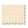 thumbnail image 1 of Unfinished Wood Etched Santa Hat Stamp Shape 16" / 1/8", 1 of 2