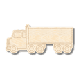 thumbnail image 1 of Unfinished Wood Etched Semi Truck Shape 24" / 1/8", 1 of 2
