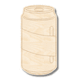 thumbnail image 1 of Unfinished Wood Etched Soda Can Shape 7" / 1/8", 1 of 2