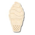 thumbnail image 1 of Unfinished Wood Etched Soft Serve Shape | Paint By Line Crafts 10" / 1/8", 1 of 3