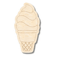thumbnail image 1 of Unfinished Wood Etched Soft Serve Shape 20" / 1/8", 1 of 3