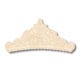 thumbnail image 1 of Unfinished Wood Etched Tiara Shape 4" / 1/4", 1 of 2