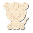 thumbnail image 1 of Unfinished Wood Etched Tiger Shape 12" / 1/4", 1 of 2