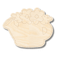thumbnail image 1 of Unfinished Wood Etched Watering Can Shape 6" / 1/4", 1 of 2