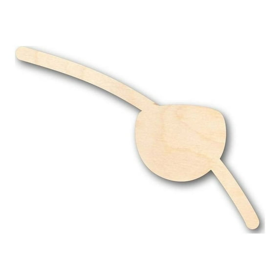 Unfinished Wood Eyepatch Shape - Pirates - Craft - up to 46" DIY 42" / 3/4"