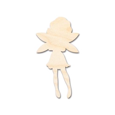 Unfinished Wood Fairy Shape | Craft Cutout | up to 46" DIY 3" / 1/8"