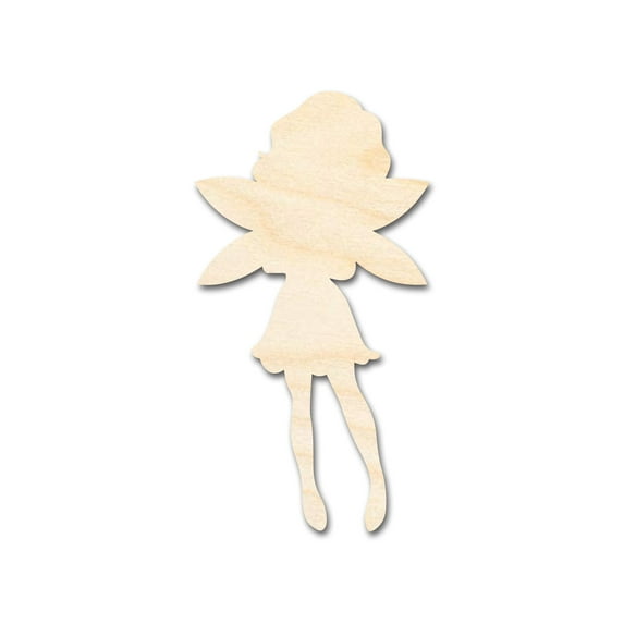 Unfinished Wood Fairy Shape 7" / 1/4"